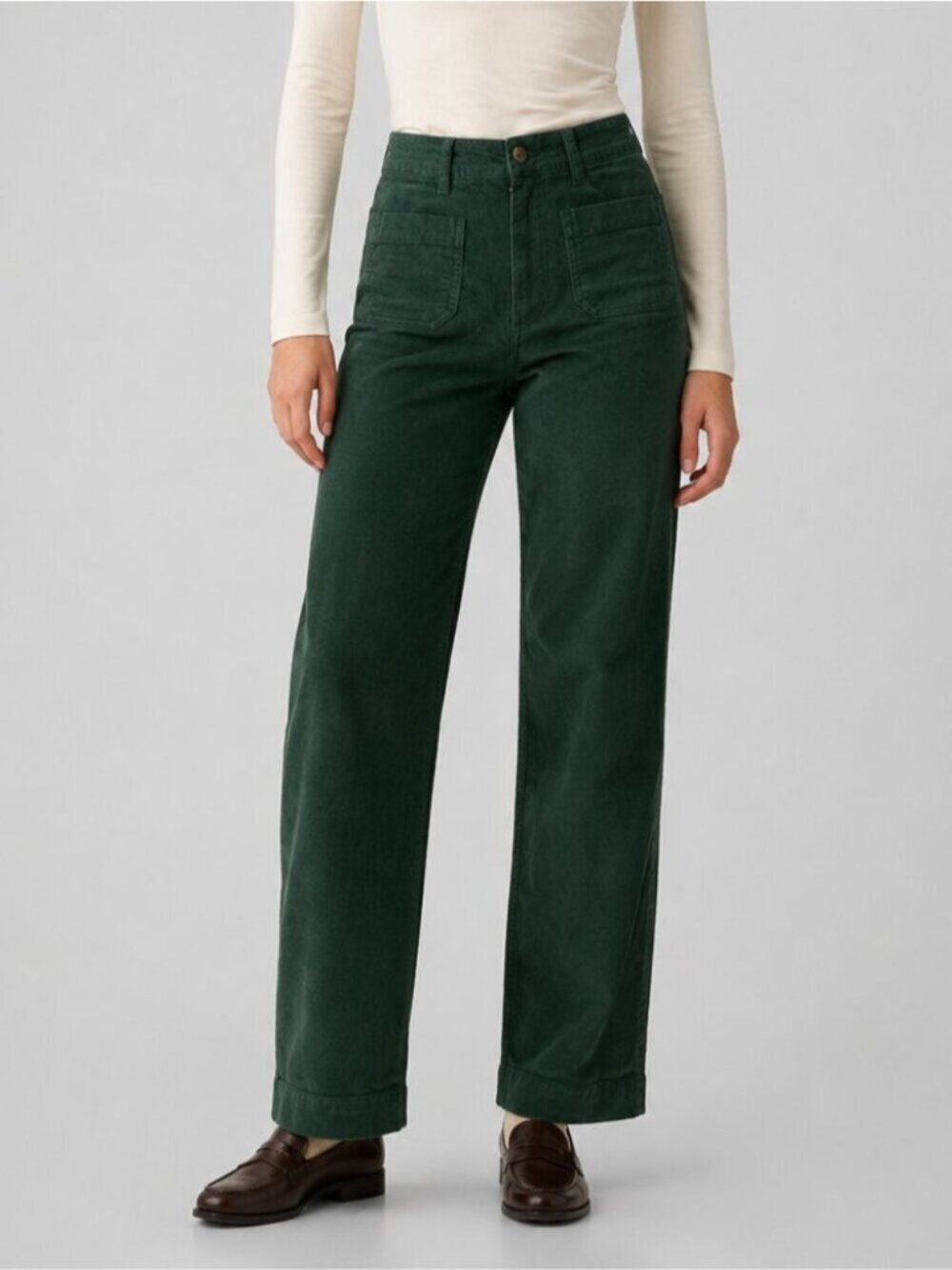 Gap High Rise Wide Leg Corduroy Pants